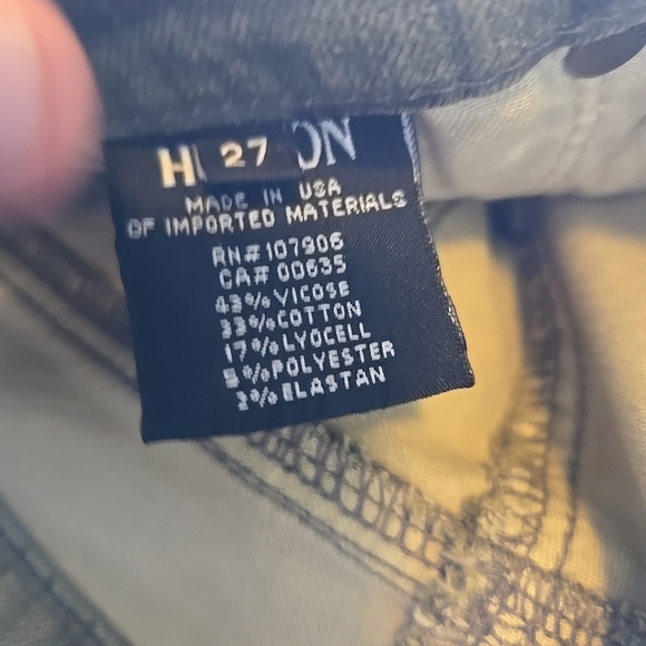 Hudson Crop Krista Womens Sz 27 Camo Super Skinny Stretch Low Rise Jeans - Picture 13 of 14